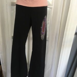 Rockstar rhinestone yoga pants